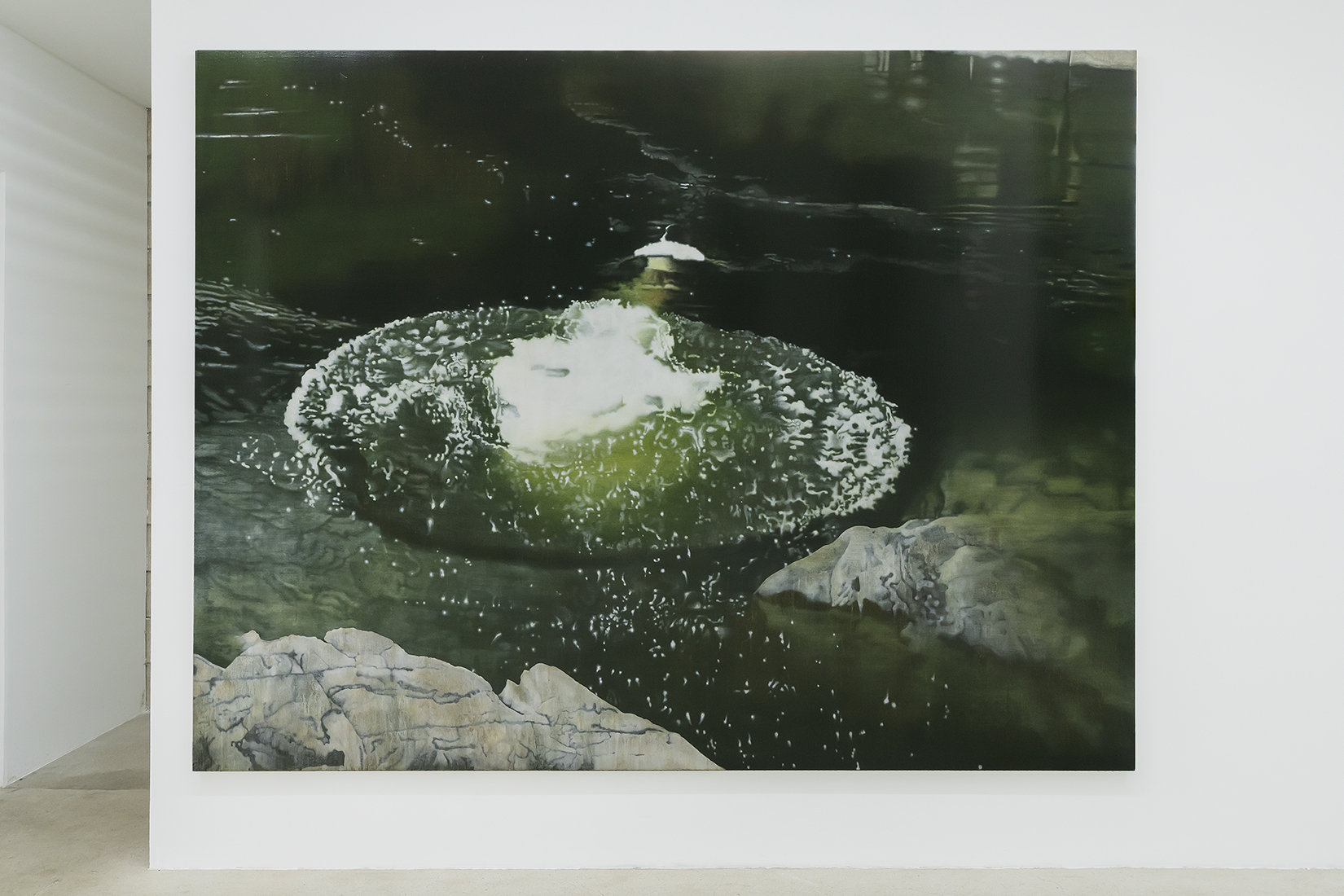 다이빙 diving., 200x260cm, acrylic on canvas, 2022