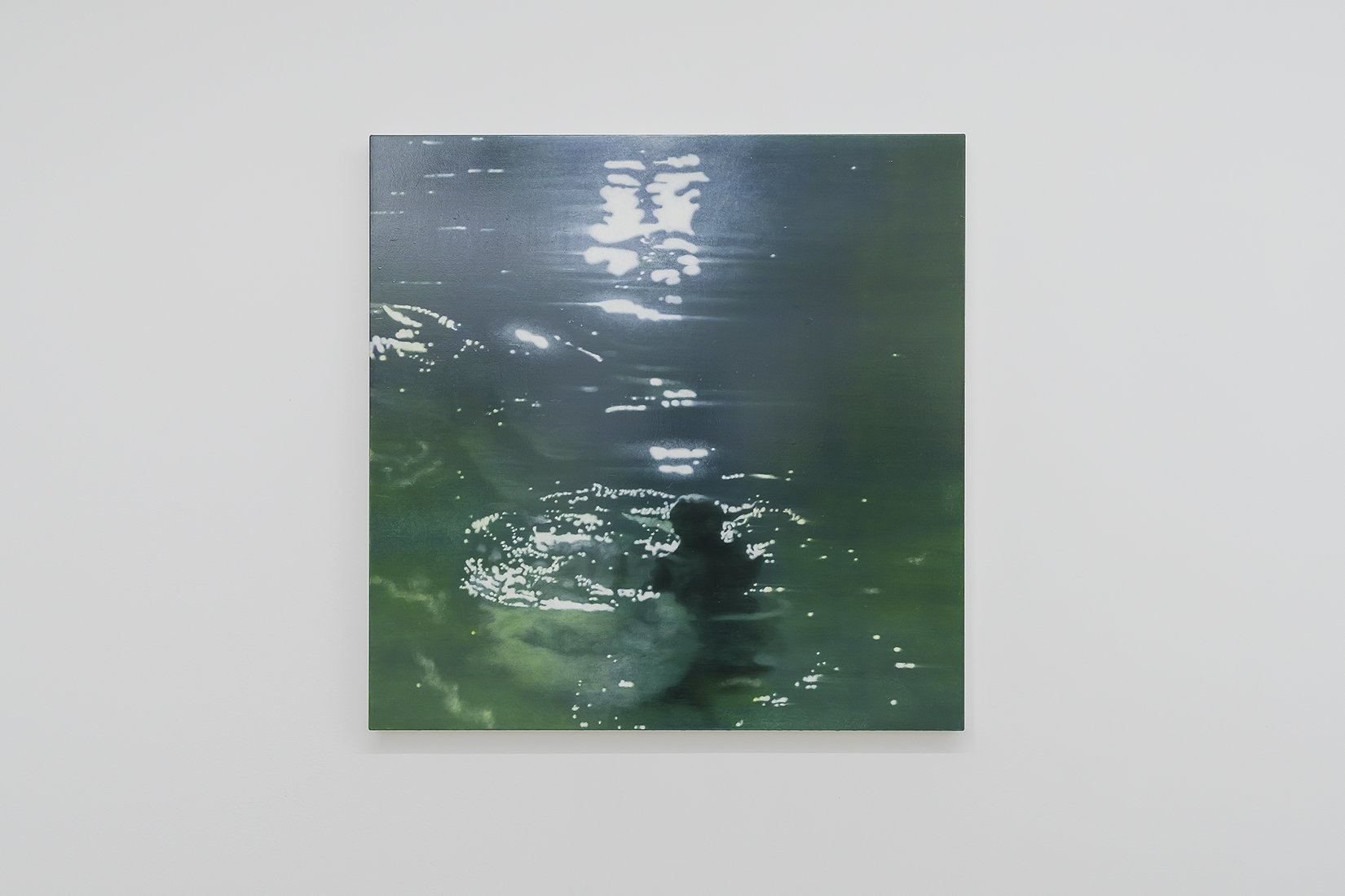 부력의 밤 night buoyancy, 80x80cm, acrylic on canvas, 2022