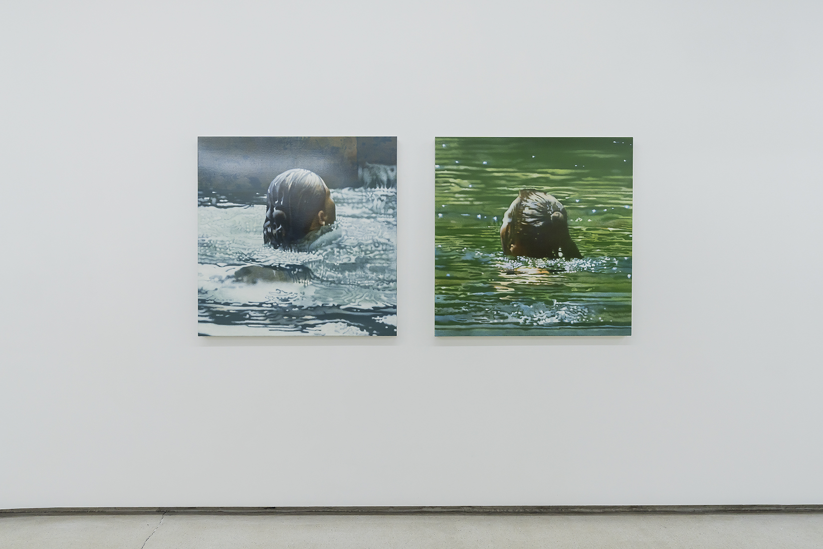 둥둥 floating, 80x80cm, acrylic on canvas, 2023