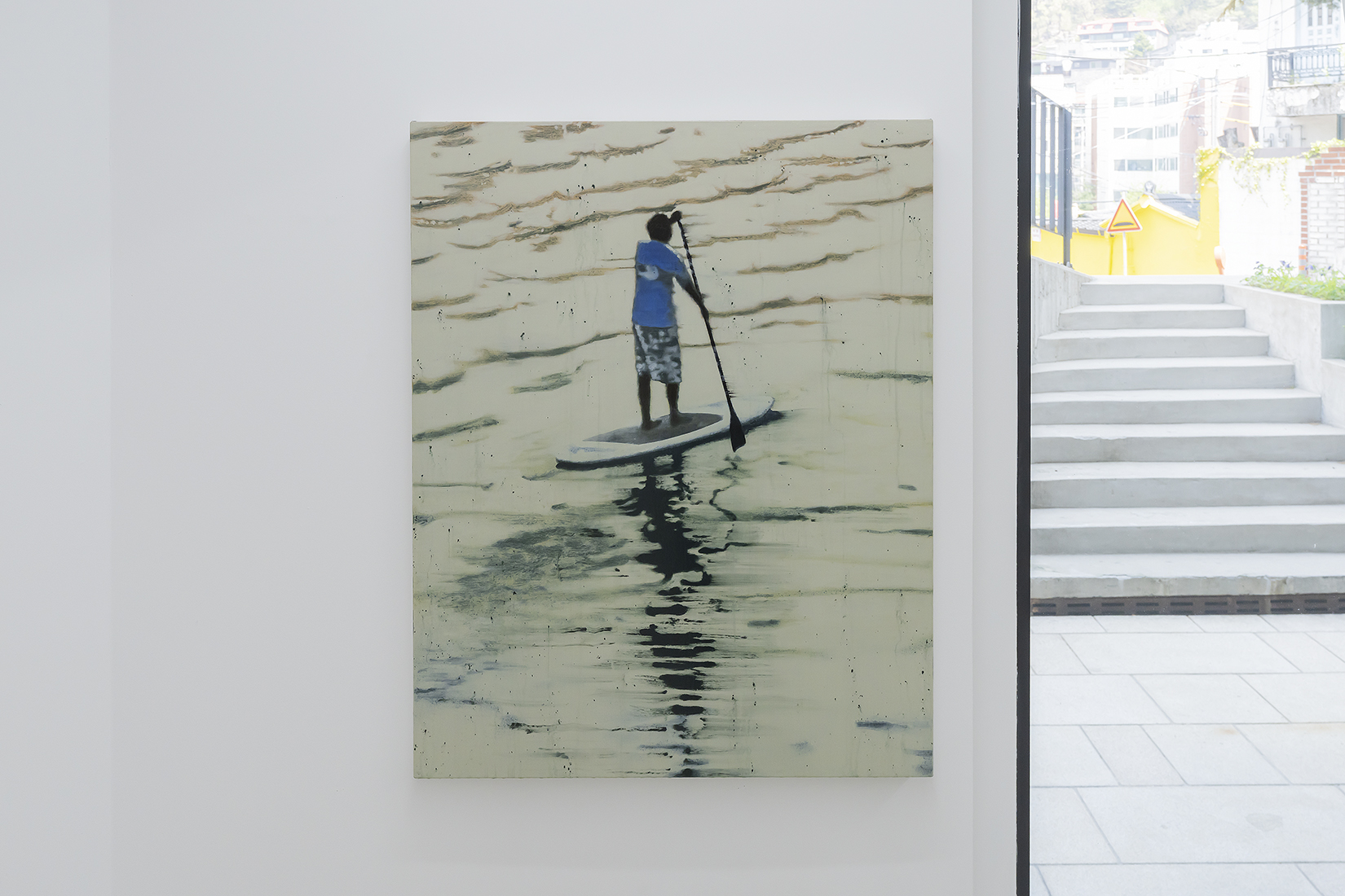 도강 cross a river, 91x73cm, acrylic on canvas, 2022
